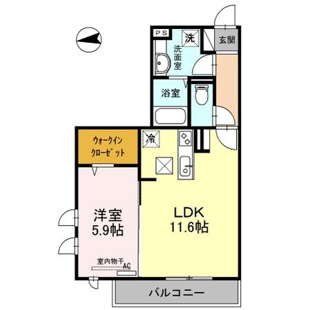 豊中駅 徒歩15分 1階の物件間取画像